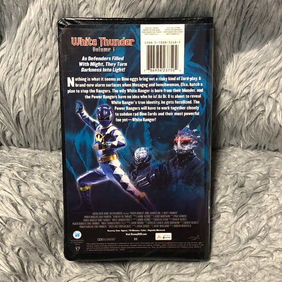 Power Rangers Dino Thunder Vol. 3 White Thunder VHS Tape Movie MMPR - Picture 2 of 7